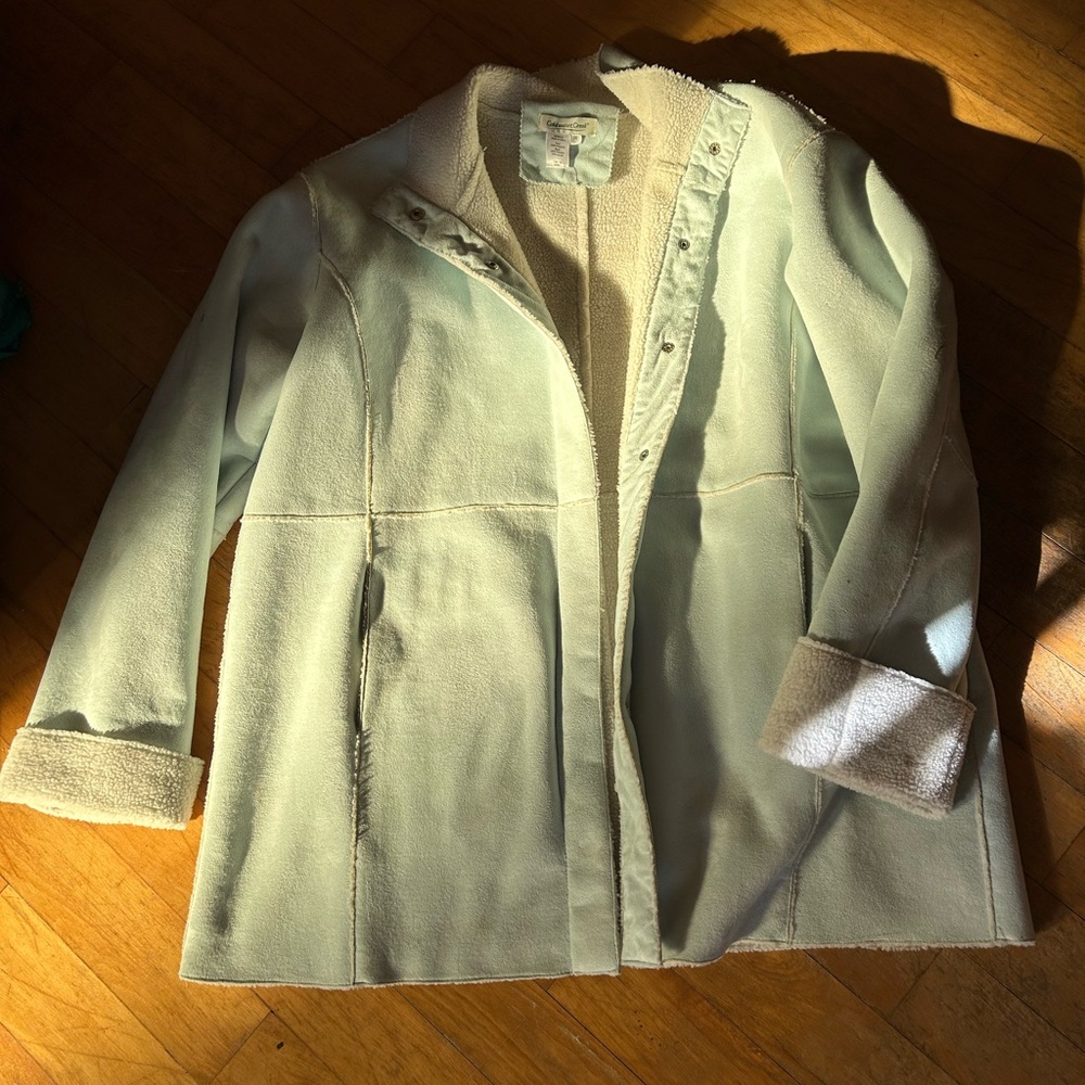 Coldwater Creek Soft Blue Teddy Jacket